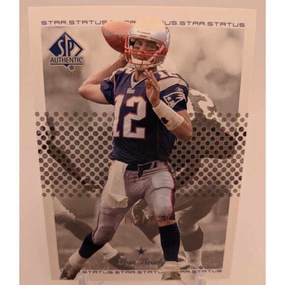 Tom Brady 2002 SP Authentic Star Status /1150 #140 NFL HOF New England Patriots